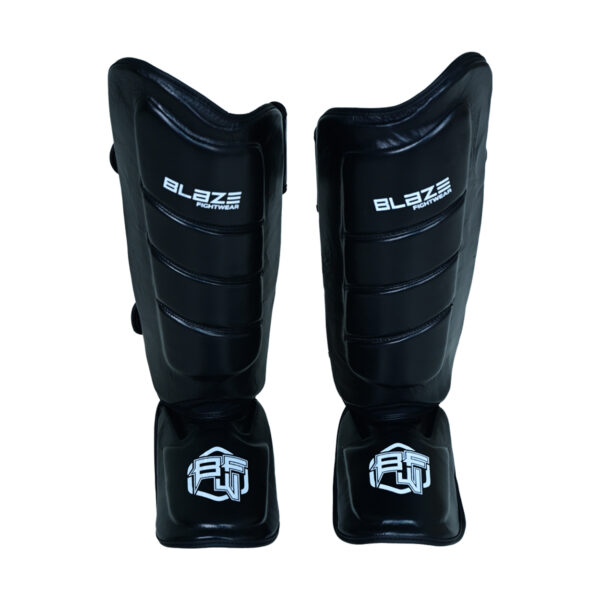 BFW Leather Shin Guards for Combat Training - Image 2