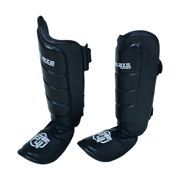 BFW Leather Shin Guards for Combat Training - Image 3