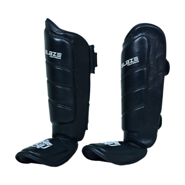 BFW Leather Shin Guards for Combat Training - Image 4