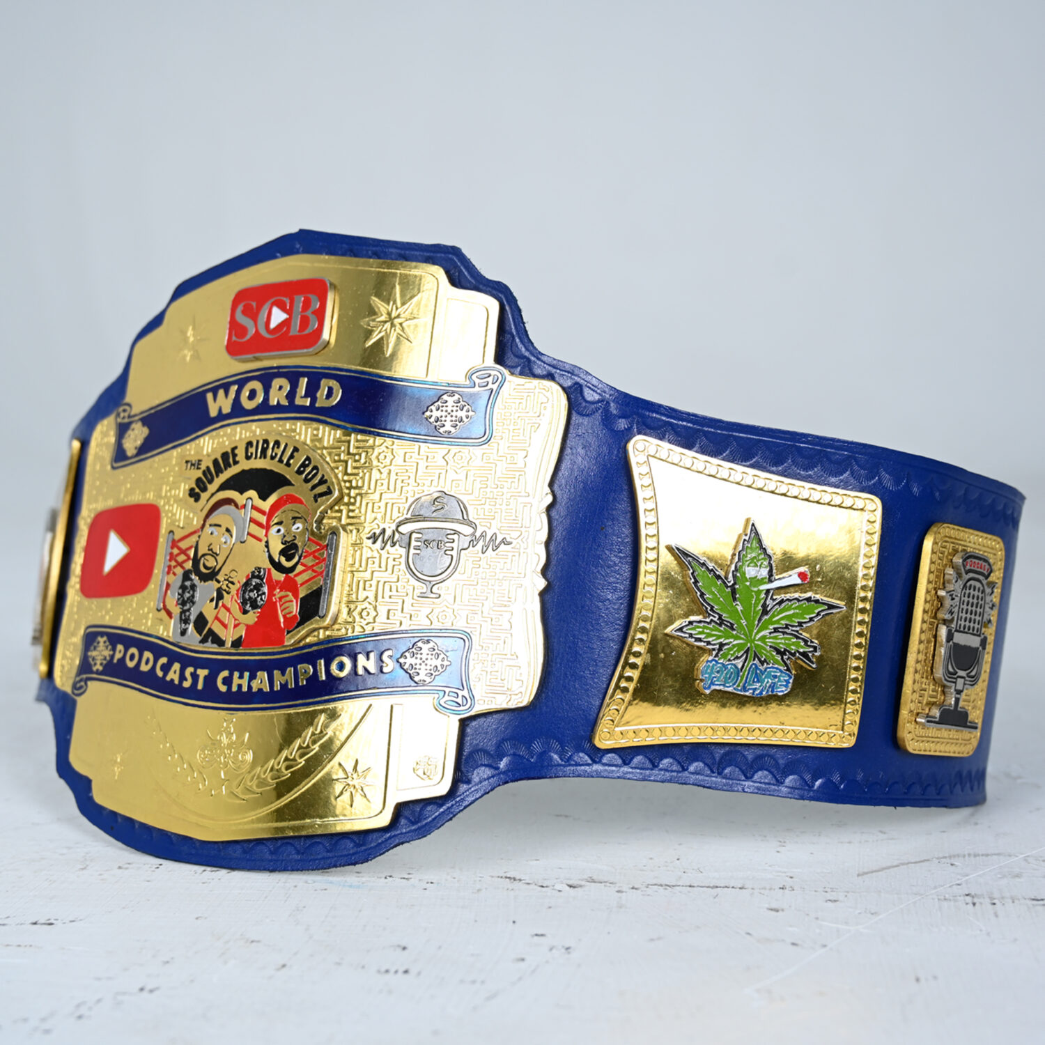 SCB World Podcast Customised Champion Belt – Premium Personalised Design - BFW-CB-4016 - Image 3