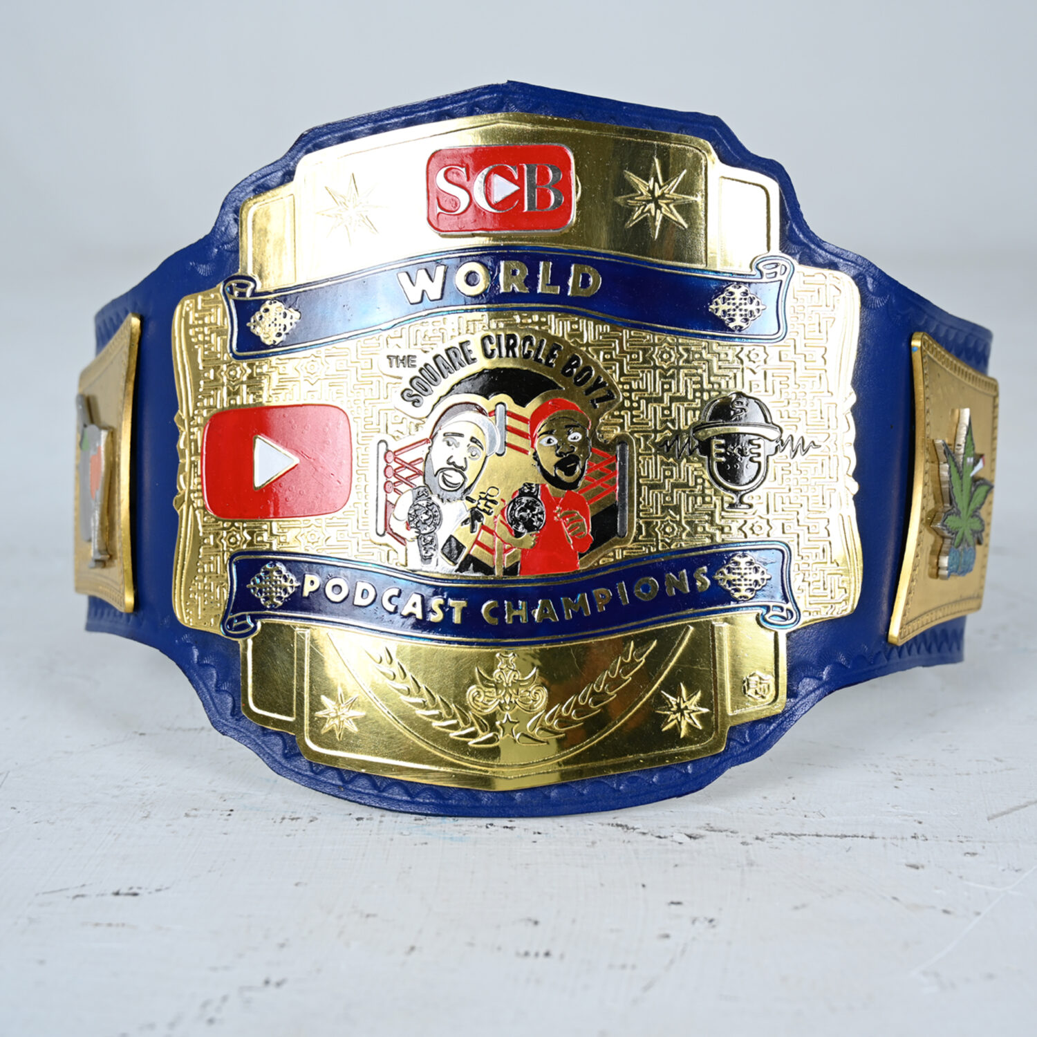 SCB World Podcast Customised Champion Belt – Premium Personalised Design - BFW-CB-4016