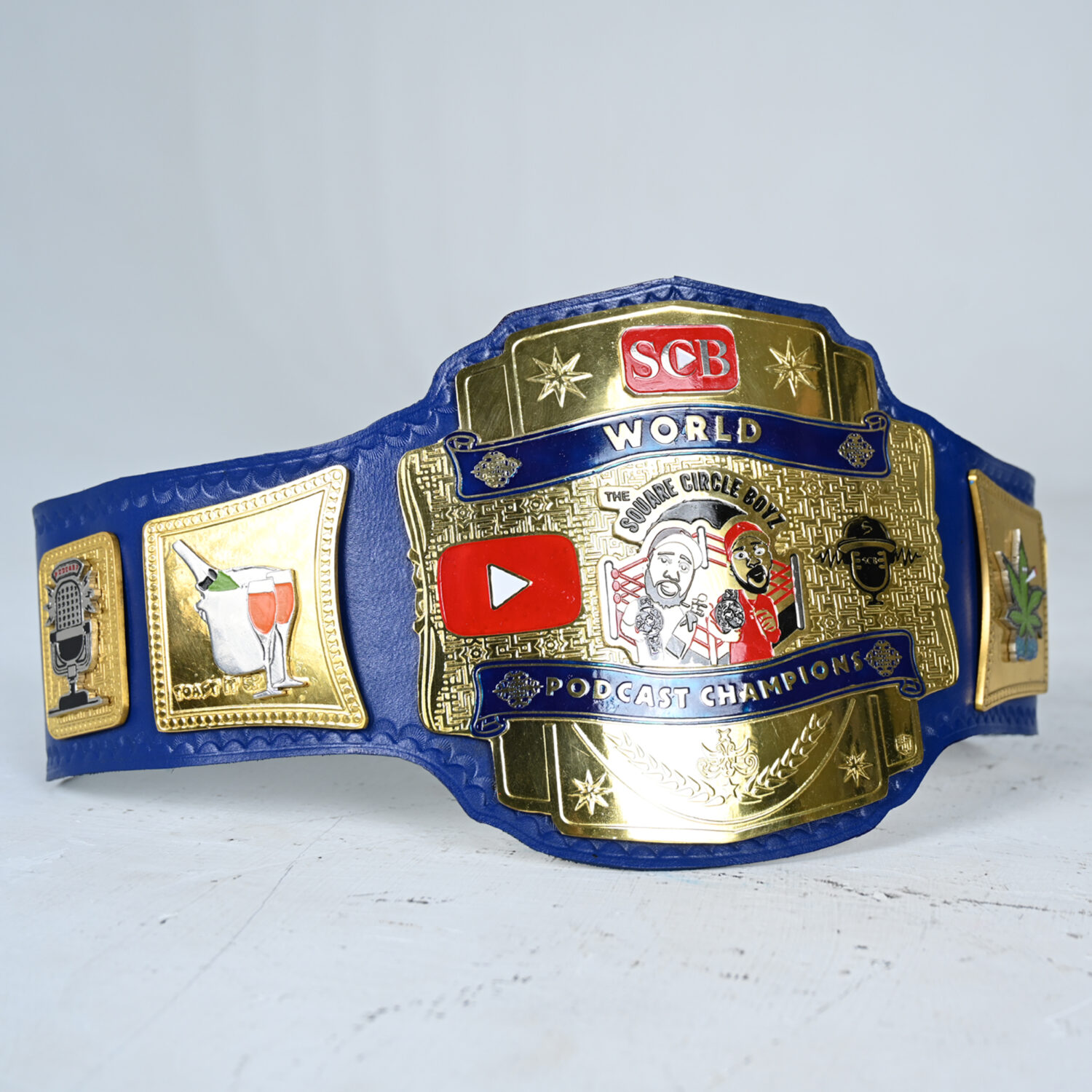SCB World Podcast Customised Champion Belt – Premium Personalised Design - BFW-CB-4016 - Image 2