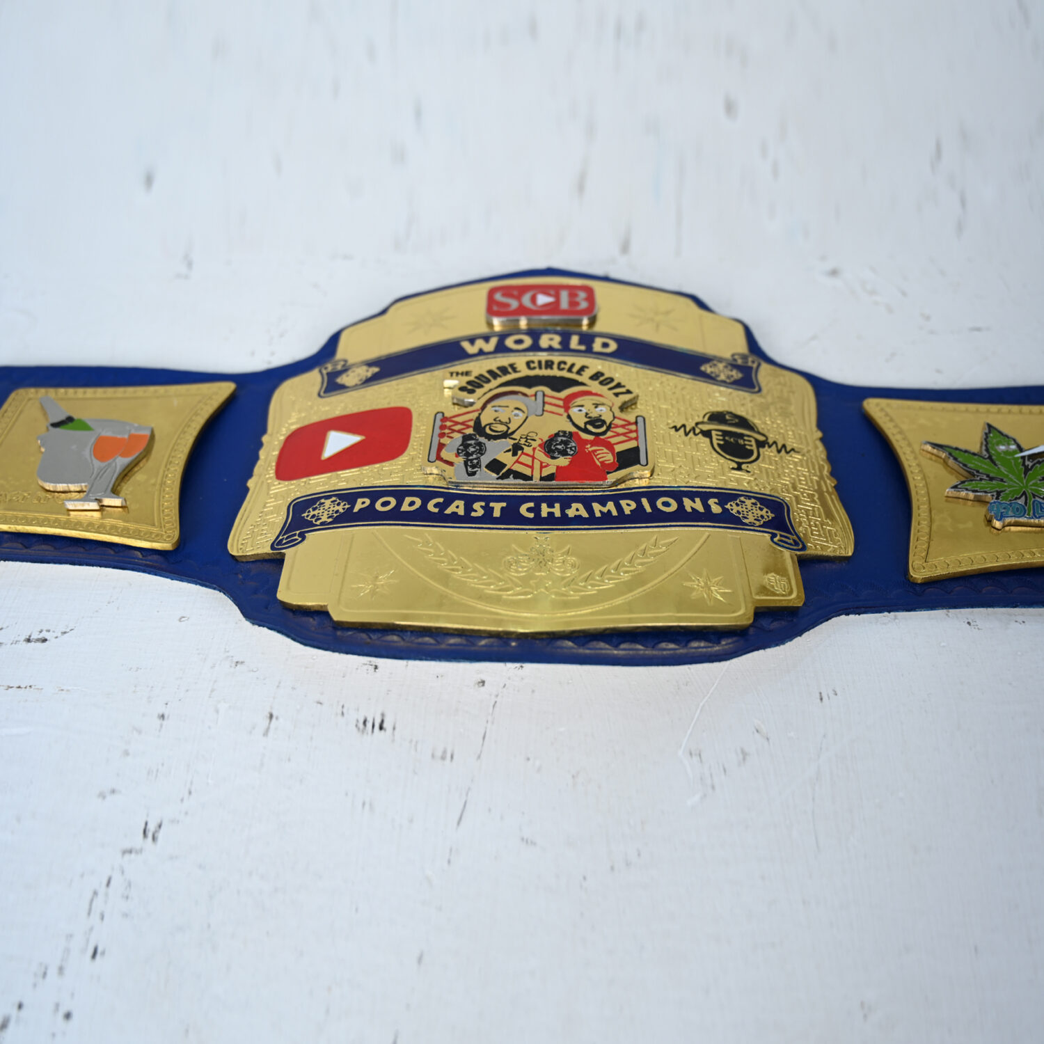 SCB World Podcast Customised Champion Belt – Premium Personalised Design - BFW-CB-4016 - Image 4
