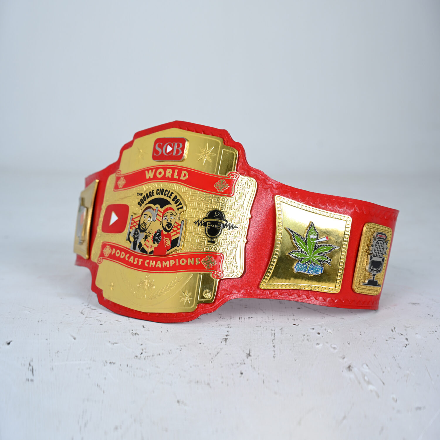 SCB World Podcast Customised Champion Belt – Premium Personalised Design - BFW-CB-4015 - Image 3
