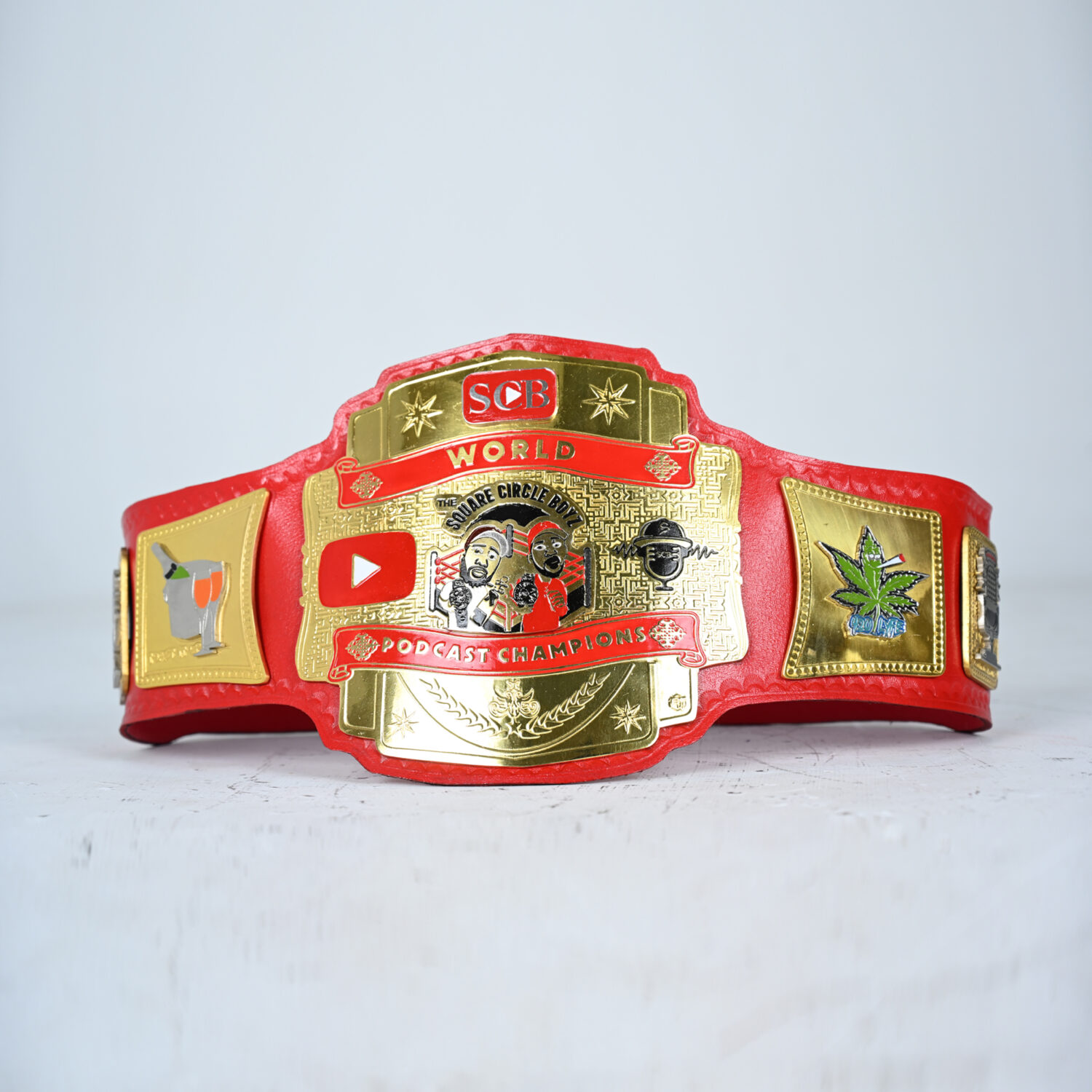 SCB World Podcast Customised Champion Belt – Premium Personalised Design - BFW-CB-4015