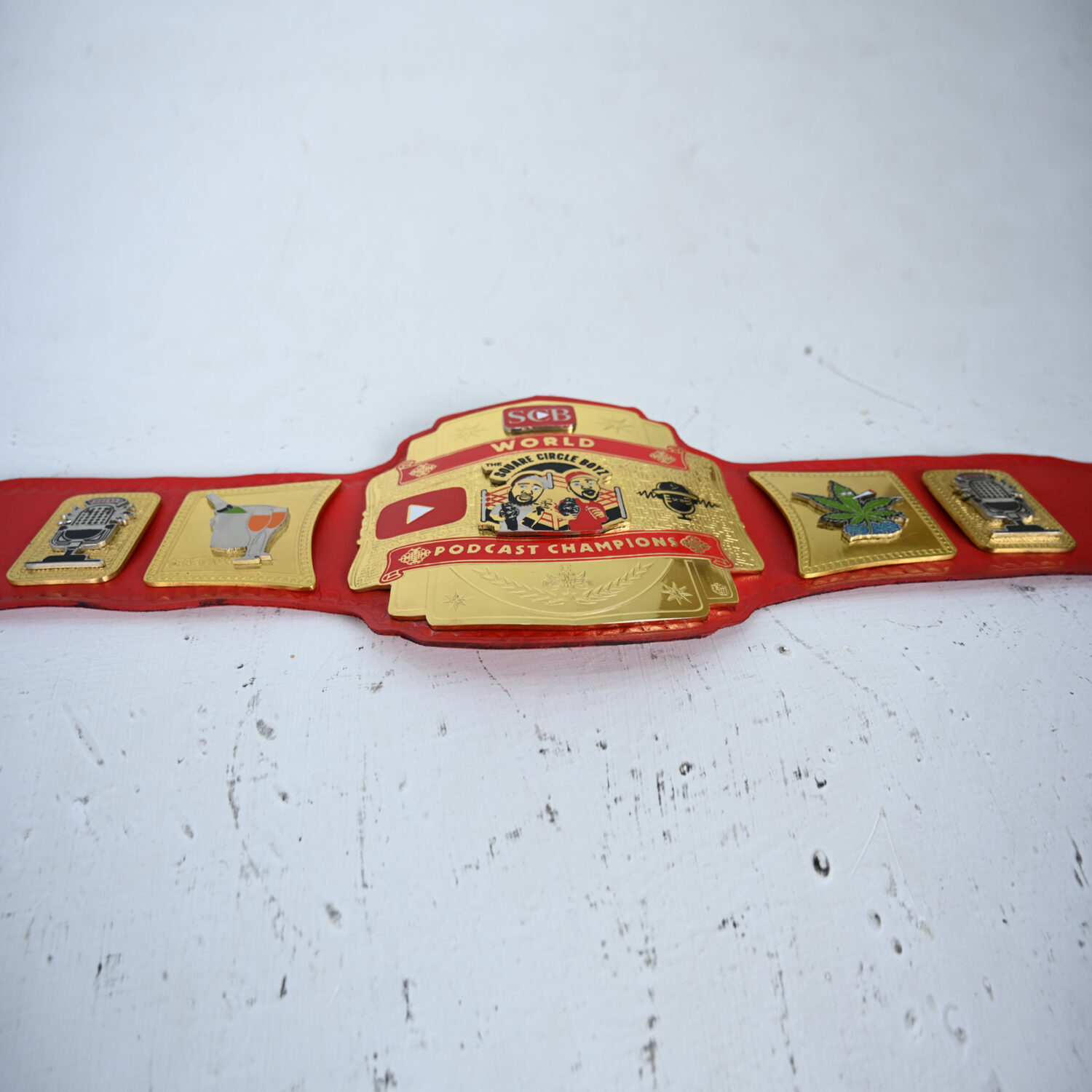 SCB World Podcast Customised Champion Belt – Premium Personalised Design - BFW-CB-4015 - Image 5